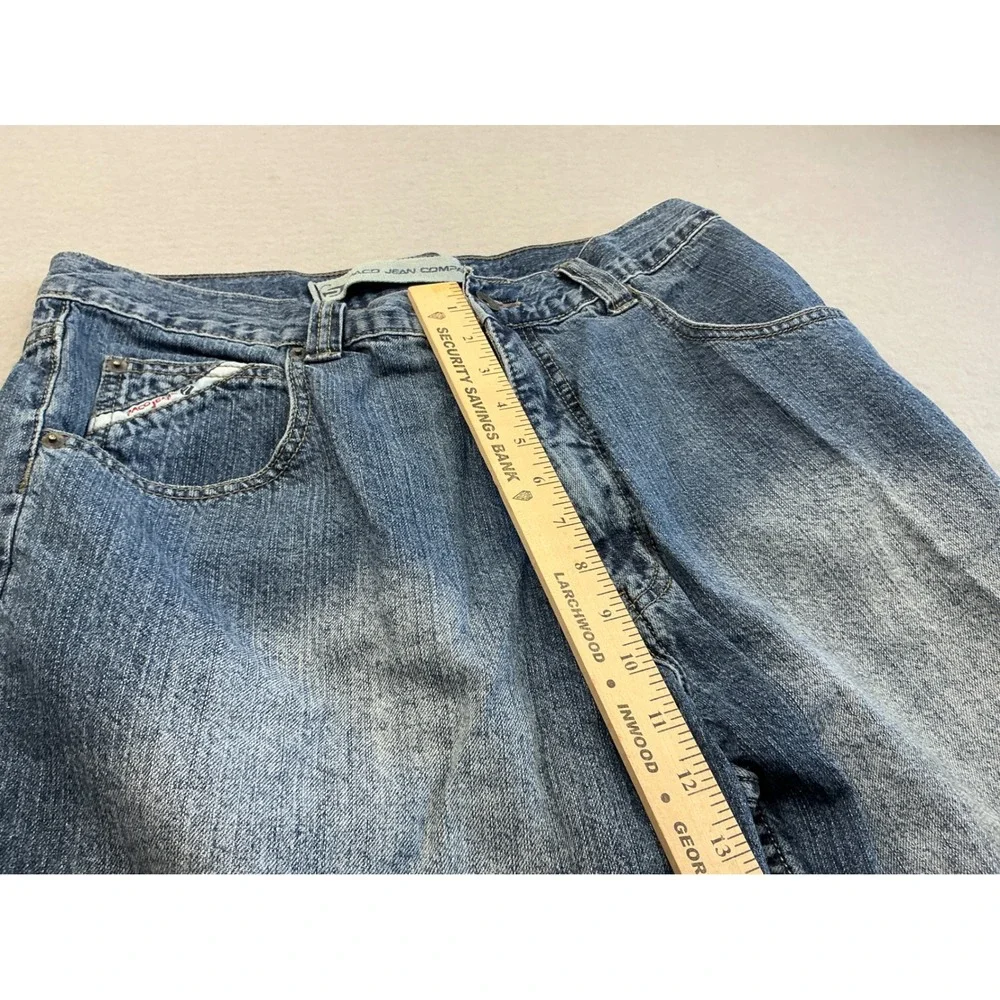 Paco‎ Sport Vintage Y2K Denim Shorts Baggy Skater Embroidered Blue Men 34 Street